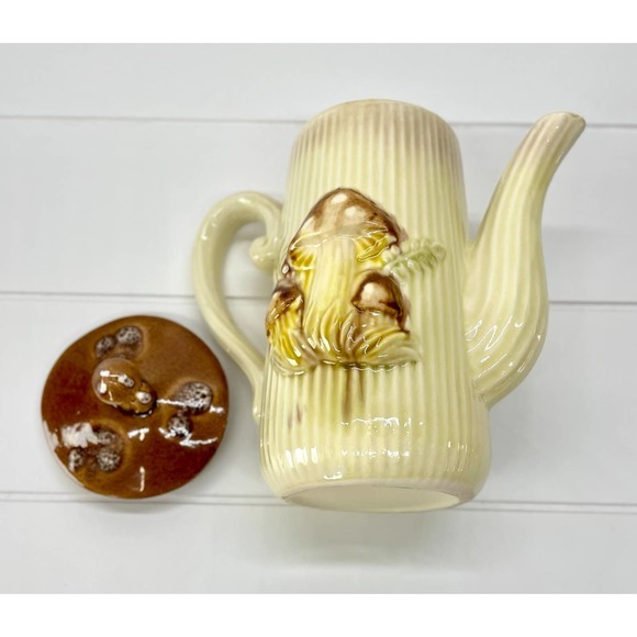 Vintage Mushroom Coffee Pot Teapot - Picture 8 of 9
